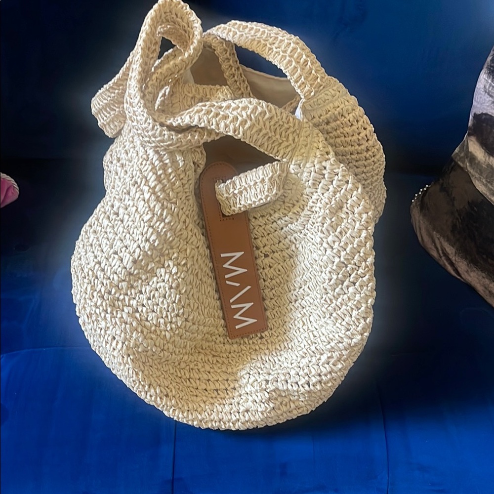 Cream Bohemian Tote with Braided Texture